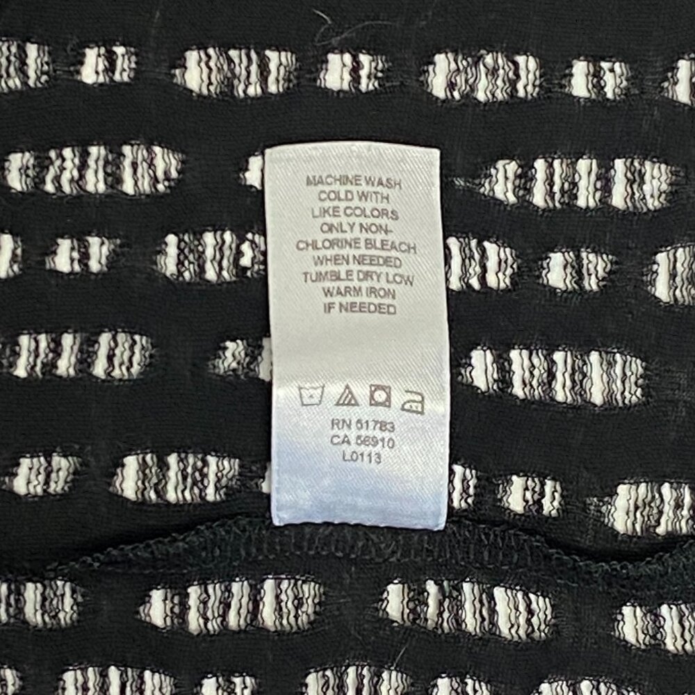 Maurices Crop Deep V Ladder Back Openwork Top Coverup L Black Pink Dolman Sleeve - Picture 12 of 12